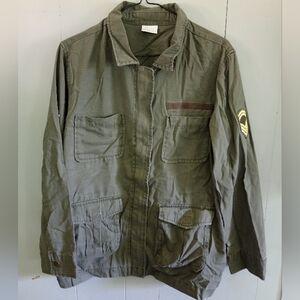 Olive Green Military Style Jacket